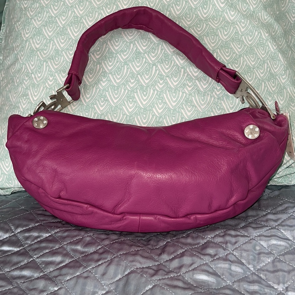 di gregorio pelleteria fuchsia purse NWT